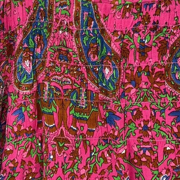 Peek Hot pink patterned dress - Picture 3 of 5